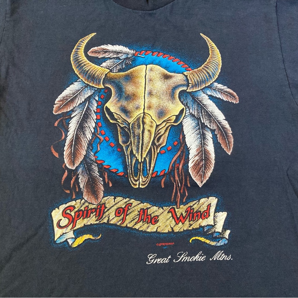 Vintage Spirit of the Wind Shirt Great Smokie Mountains - Picture 2 of 9